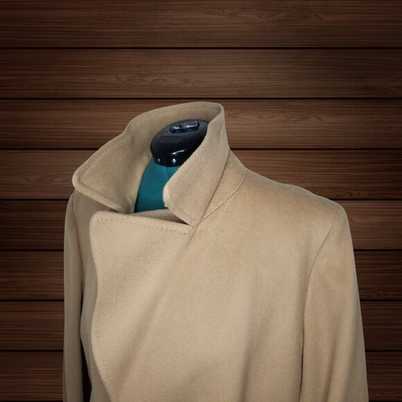 Foxwood Fashions Made in USA Beige 100% Wool Overcoat, Medium - Picture 12 of 14